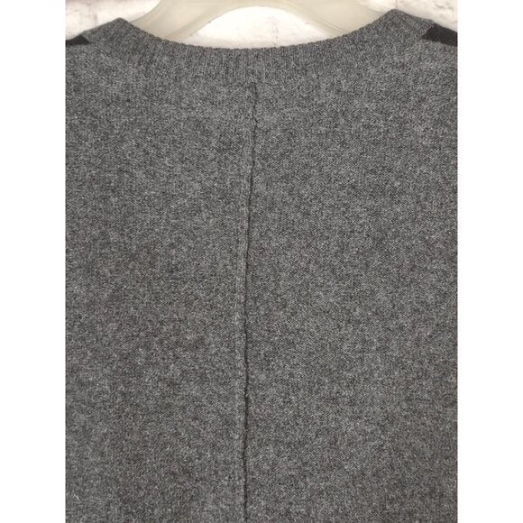 Transcript Mens XL 100% Cashmere Sweater Gray Argyle Print V Neck Soft - Picture 10 of 11
